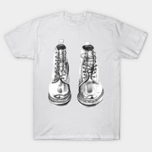 Doc Martens Pencil Drawing T-Shirt